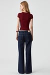 DULCE Kadın Slim Fit Kısa Kollu Kiremit Rengi T-Shirt