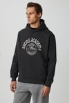 EDGAR Erkek Yumuşacık Kapüşonlu Oversize Antrasit Sweatshirt