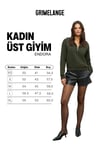 ENDORA Kadın Yumuşak Polarlı Kumaşlı Yakası Fermuarlı Regular Haki Sweatshirt
