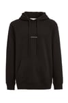 EPIC Erkek Yumusaçık Kumaşlı Nakış Detaylı Kapüşonlu Kordonlu Regular Siyah Sweatshirt