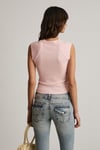 EPONA Kadın Yumuşak Ve Esnek Kumaşlı Baskı Detaylı Pembe T-Shirt