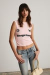 EPONA Kadın Yumuşak Ve Esnek Kumaşlı Baskı Detaylı Pembe T-Shirt
