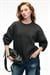 ESME Kadın Oversize Yuvarlak Yakalı Kol Ucu Ve Etek Ucu Manşetli Antrasit Sweatshirt