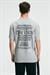 FEAST Erkek %100 Pamuk Oversize Fit Baskılı Kısa Kollu Yuvarlak Yakalı Açık Gri T-Shirt
