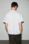 GUARDIANO Erkek %100 Organik Pamuklu Baskı Detaylı Rahat Kalıp Beyaz T-Shirt