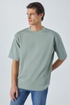 HISON Erkek Relaxed Bisiklet Yaka Kısa Kollu Yeşil T-Shirt