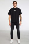 INVENTION  Oversize Siyah  T-Shirt