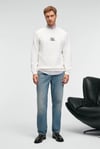 IRVING Erkek Yuvarlak Yaka Göğsü Ve Önü Regular Fit Ekru Sweatshirt