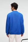 IRVING Erkek Yuvarlak Yaka Göğsü Ve Önü Regular Fit Mavi Sweatshirt