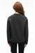 ISOLUNE Kadın Yaka Nakış Detaylı Oversize Bisiklet Yaka Antrasit Sweatshirt
