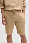 JENS Erkek %100 Pamuk Yanları Cepli Slim Fit Dar Kesim Bej Şort
