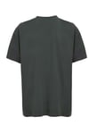JETT Erkek %100 Organik Pamuklu Kalın Dokulu Oversize Fit Bisiklet Yaka Koyu Yeşil T-Shirt