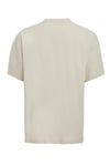 JETT Erkek %100 Organik Pamuklu Kalın Dokulu Oversize Fit Bisiklet Yaka Taş Rengi T-Shirt