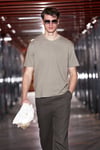 JETT Erkek Oversize Fit %100 Organik Pamuk Kalın Dokulu Bisiklet Yakalı Koyu Haki T-Shirt