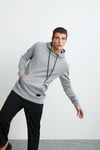 JORGE Erkek Yumuşacık Kapüşonlu Organik Pamuk Kanguru Cepli Regular Grimelanj Sweatshirt