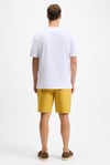 LAMINE Erkek Baskı Ve Nakış Detaylı %100 Organik Pamuk Bisiklet Yaka Kısa Kollu Regular Fit Beyaz T-Shirt