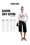 LAVINYA Kadın Yumuşak Kumaşlı %100 Pamuk Baskı Detaylı Beyaz T-Shirt