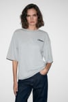 MAJER Kadın %100 Organik Pamuklu Western Tema Baskılı Regular Fit Grimelanj T-Shirt