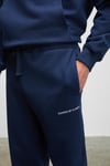 MARSHALLHOODIE Erkek Pamuklu İçi Polarlı Nakışlı Relaxed Koyu Lacivert Eşofman Takımı