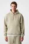 MARSHALLHOODIE Erkek Pamuklu İçi Polarlı Nakışlı Relaxed Taş Rengi Eşofman Takımı
