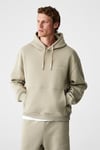 MARSHALLHOODIE Erkek Pamuklu İçi Polarlı Nakışlı Relaxed Taş Rengi Eşofman Takımı