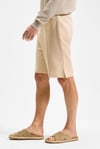 MATSEN Erkek Beli Lastikli Yan Ve Arka Cepli Relaxed Bej Şort