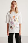 MILLIE Basic Oversize Beyaz  T-Shirt