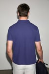 MINNUTU Erkek Organik Pamuklu Polo Yakalı Regular Fit Mor T-Shirt