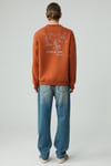 MINTY Erkek Yuvarlak Yaka 3 İplik Turuncu Sweatshirt