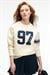 MIRELLAN Kadın Baskılı Yuvarlak Yaka Regular Fit Ekru Sweatshirt