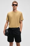 MOCASSIN Erkek %100 Pamuk Baskılı Relaxed Fit Yuvarlak Yaka Kısa Kollu Açık Haki T-Shirt