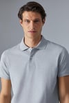 MONAGHAN Erkek Polo Yaka Relaxed Fit Patlı Düğmeli Kısa Kollu Grimelanj T-Shirt