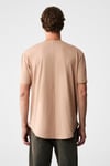MONO Erkek Organik Pamuklu Bisiklet Yakalı Kısa Kollu Regular Fit Somon T-Shirt