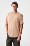 MONO Erkek Organik Pamuklu Bisiklet Yakalı Kısa Kollu Regular Fit Somon T-Shirt