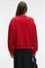 MOREVESSA Kadın Regular Fit Baskı Detaylı Yuvarlak Yakalı Kırmızı Sweatshirt