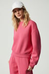 MORGANA Kadın Bisiklet Yaka Uzun Kollu Pembe Sweatshirt
