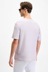 NOIR Erkek%100 Organik Pamuk  Bisiklet Yaka Kısa Kol Regular Lila T-Shirt
