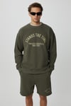 NORTON Erkek Yuvarlak Yaka 3 İplik Haki Sweatshirt