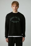 NORTON Erkek Yuvarlak Yaka 3 İplik Siyah Sweatshirt