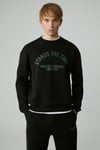 NORTON Erkek Yuvarlak Yaka 3 İplik Siyah Sweatshirt