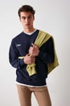 OFF  Oversize Lacivert  Sweatshirt