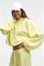 OLVERA Kadın Kapüşonlu Etek Ucu Balon Oversize Sarı Sweatshirt