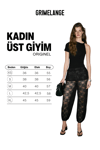 ORIGINEL Kadın Yumuşak Ve Esnek Kumaşlı Omuzu Düğümlü Slim Fit Siyah T-Shirt