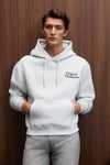PASCAL Erkek Kapüşonlu Kanguru Cepli Önü Ve Sırtı Baskılı Regular Fit Grimelanj Sweatshirt