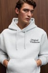 PASCAL Erkek Kapüşonlu Kanguru Cepli Önü Ve Sırtı Baskılı Regular Fit Grimelanj Sweatshirt