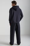 PAVLE Erkek Kapüşonlu Kanguru Cepli Fermuar Yakalı Antrasit Sweatshirt