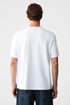 PELTZ Erkek Relaxed Bisiklet Yaka Kısa Kollu Beyaz T-Shirt