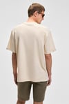 PLANTASIA Erkek %100 Organik Pamuk Baskı Ve Nakış Detaylı Kısa Kollu Vanilya T-Shirt