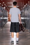 POREC Erkek %100 Organik Pamuklu Yuvarlak Yakalı Regular Fit Grimelanj T-Shirt