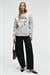 PROGRISTO Kadın Puff Baskı Detaylı Regular Fit Grimelanj Sweatshirt